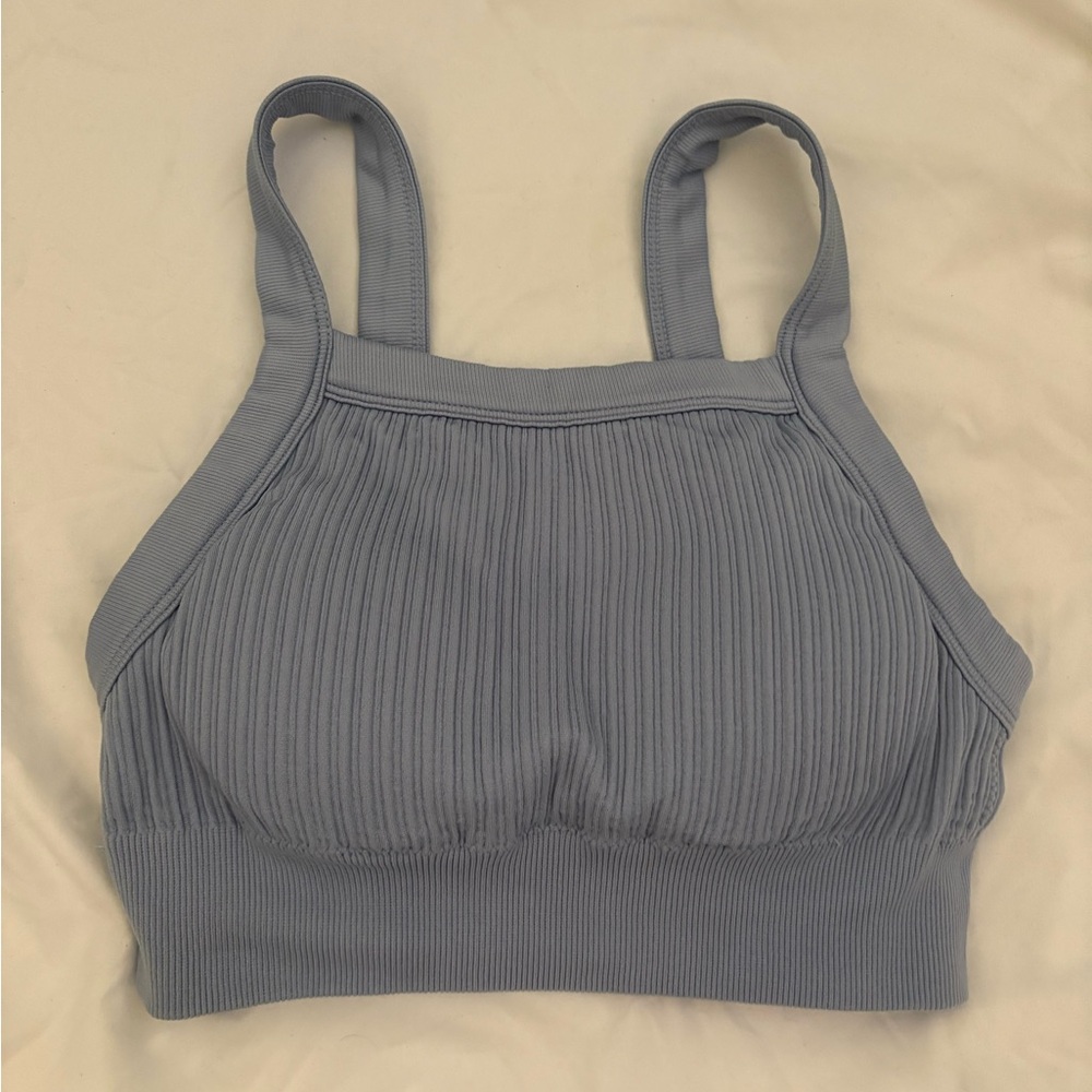 Aerie Blue Ribbed Tank Top